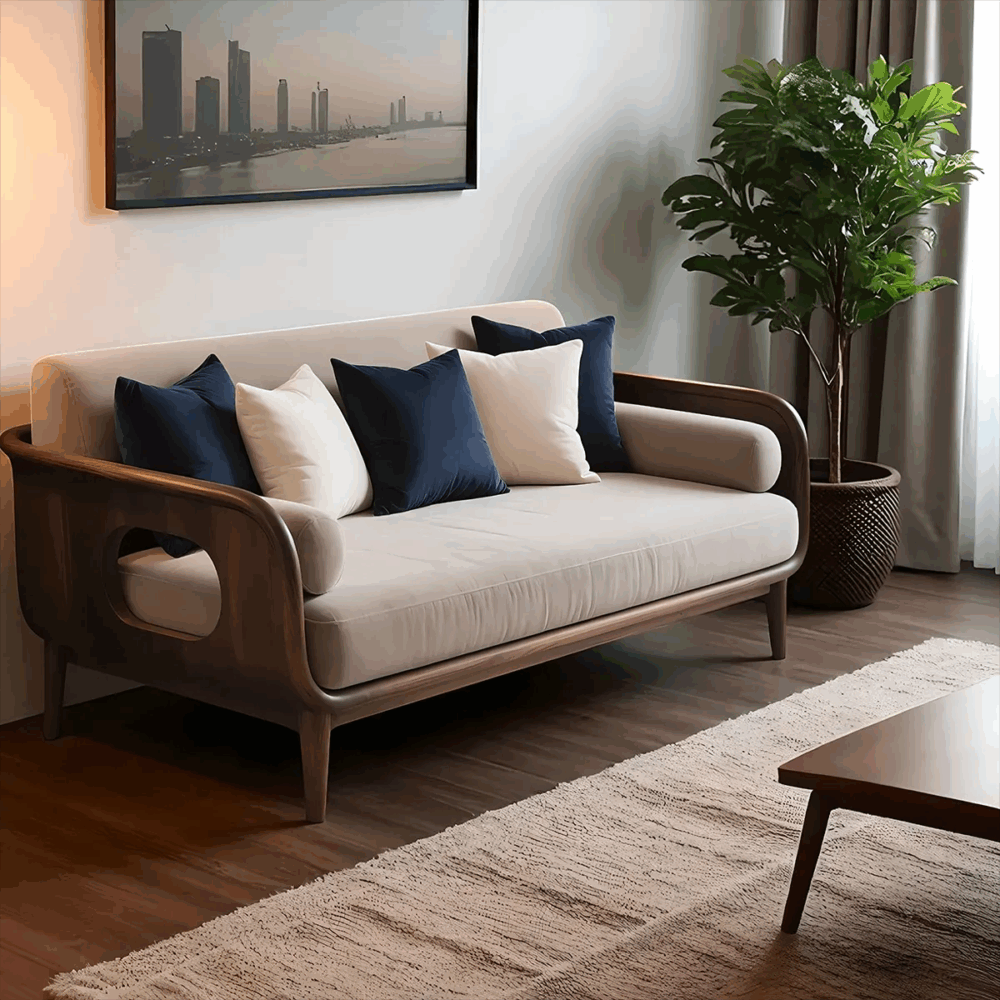 Nordic Sofa With Ash Frame Durable Build Rune - Image 4