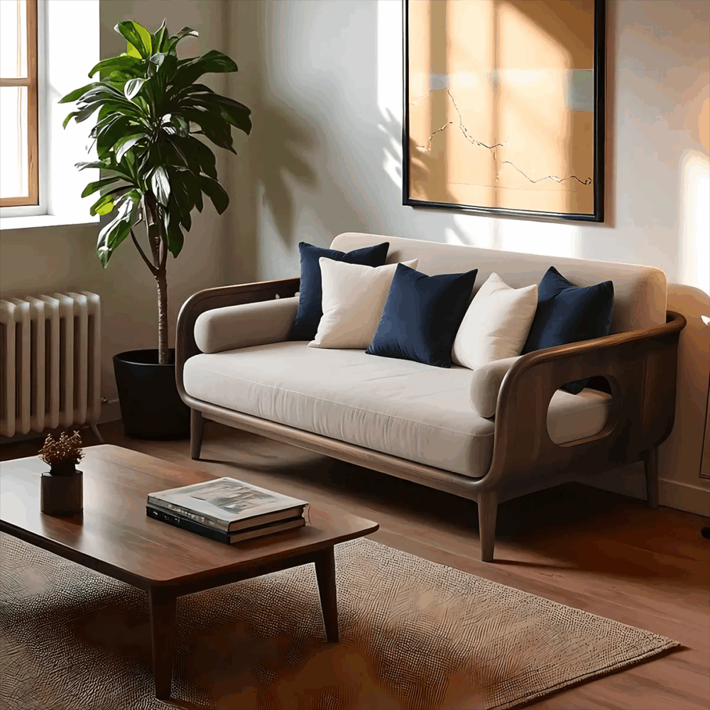 Nordic Sofa With Ash Frame Durable Build Rune - Image 2