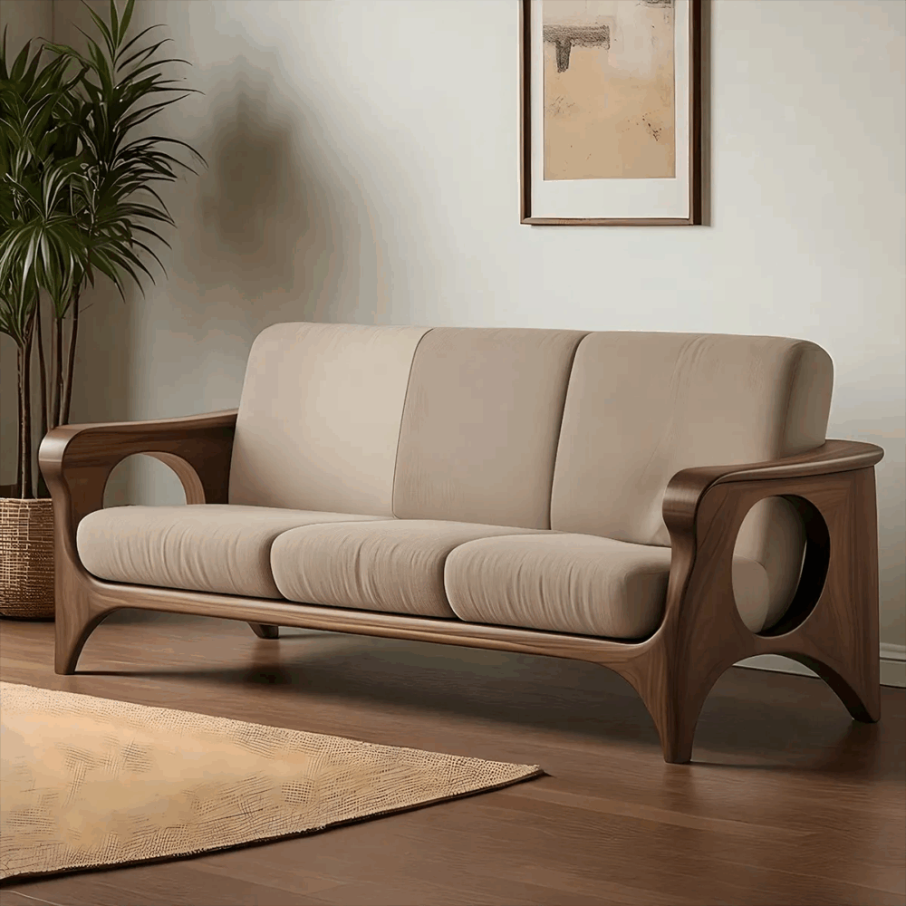 Modern Sofa Solid Ash Frame Milo - Image 3