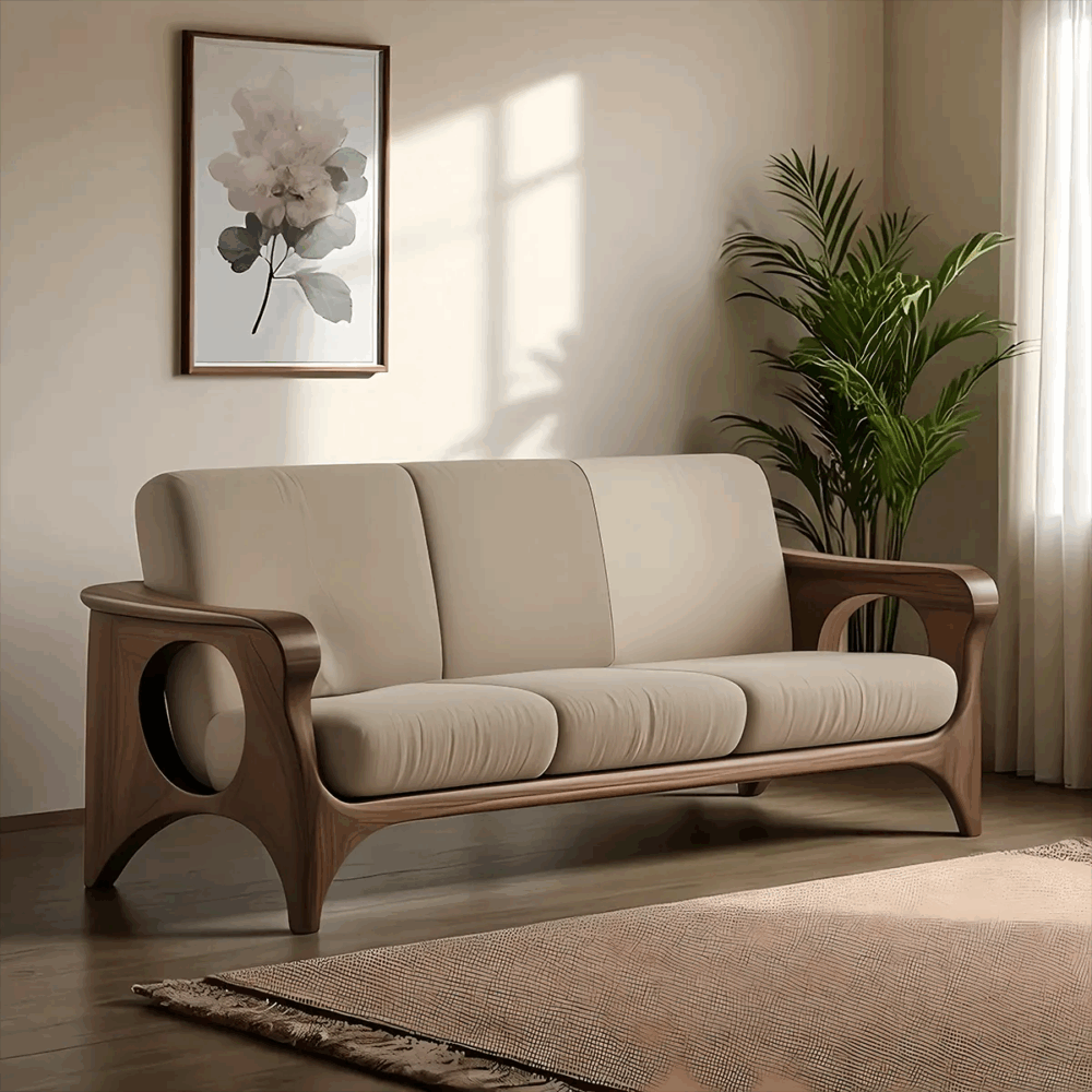 Modern Sofa Solid Ash Frame Milo