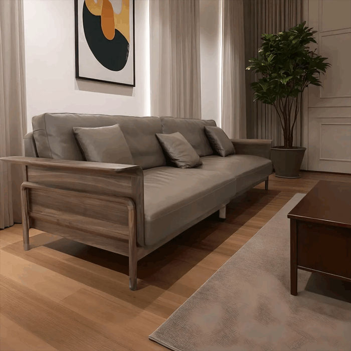 Modern Lounge Sofa With Ash Frame Haven