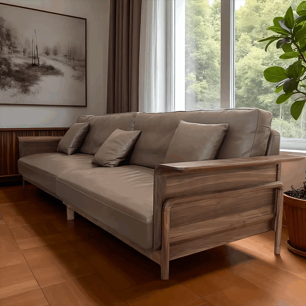Modern Lounge Sofa With Ash Frame Haven - Image 3