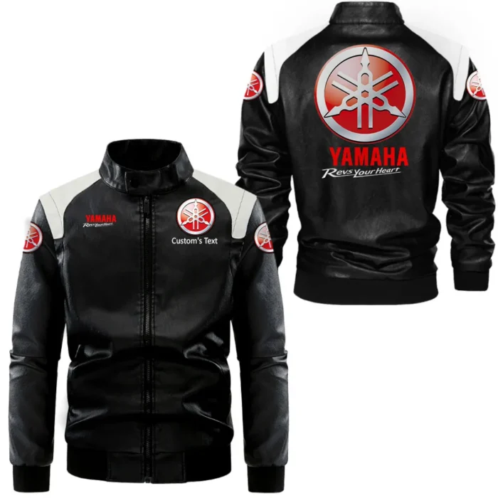 Adventure Motorbike Black And White Leather Jacket, Road-Ready Two-Tone Leather CAR080