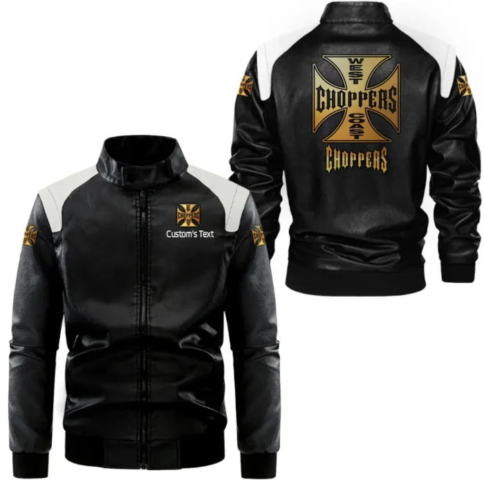 Classic Cruiser Black And White Leather Jacket, Driven Lifestyle Leather Strength CAR080