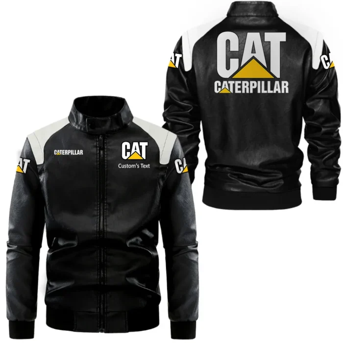 Dump Hauler Black And White Leather Jacket, Driven Lifestyle Leather Strength CAR080