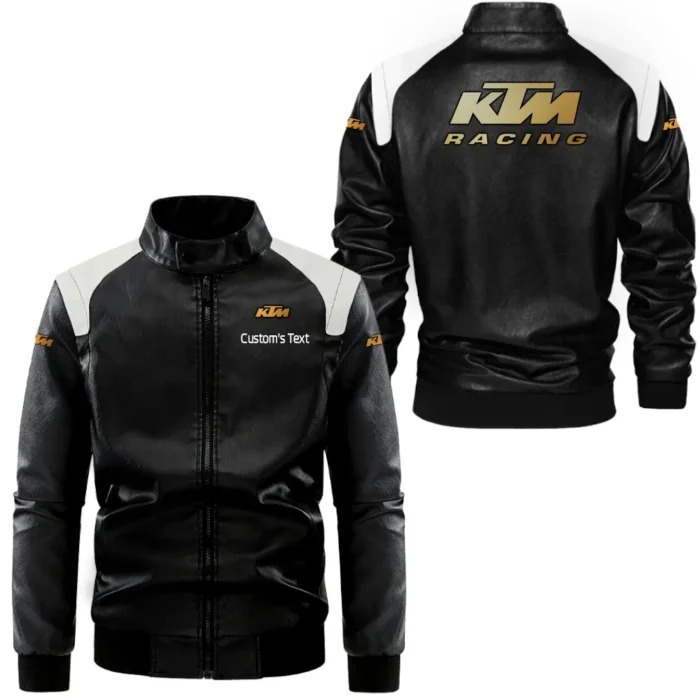 Extreme Sports Motorcycle Black And White Leather Jacket, Street-Ready Black & White CAR080