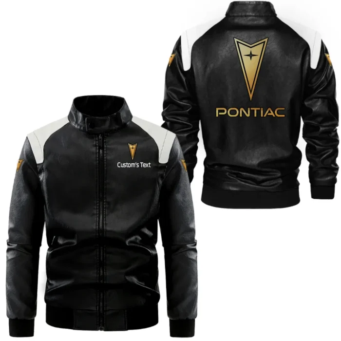 Iconic Road Car Black And White Leather Jacket, Rugged Road Spirit Jacket CAR080