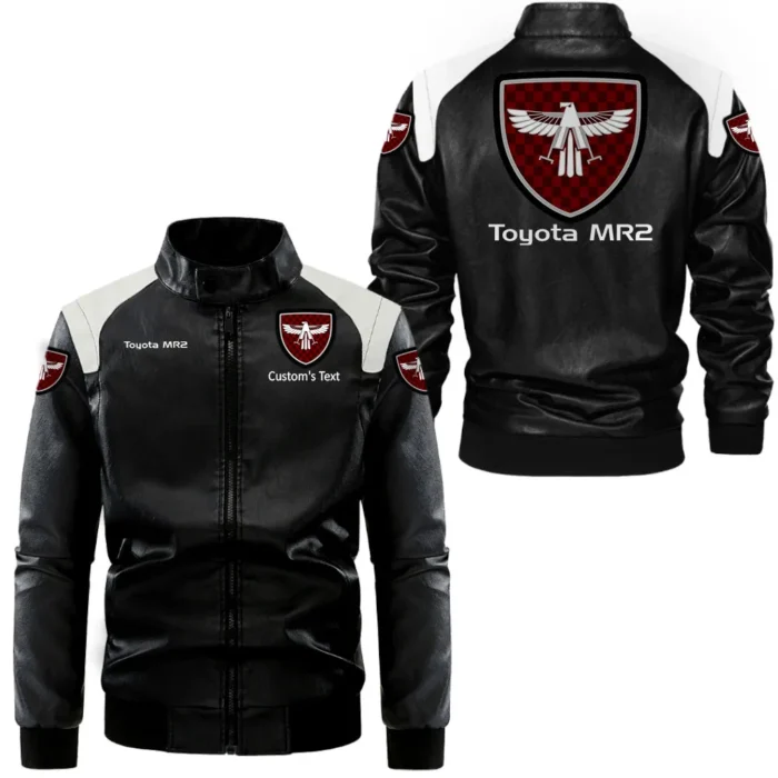 Lifestyle Ride Black And White Leather Jacket, Driven Style in Two-Tone CAR080