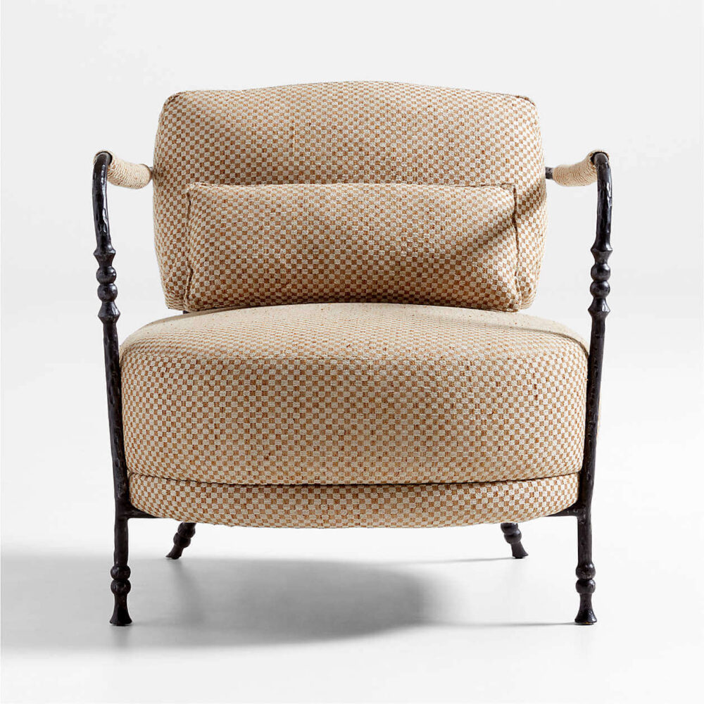 Sculptural Metal Accent Chair Muirfield Arctrace - Image 2