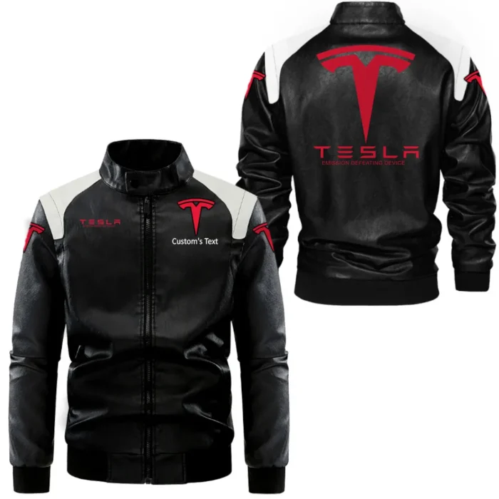 Modern Gear Black And White Leather Jacket, Rider Edge Classic Leather CAR080