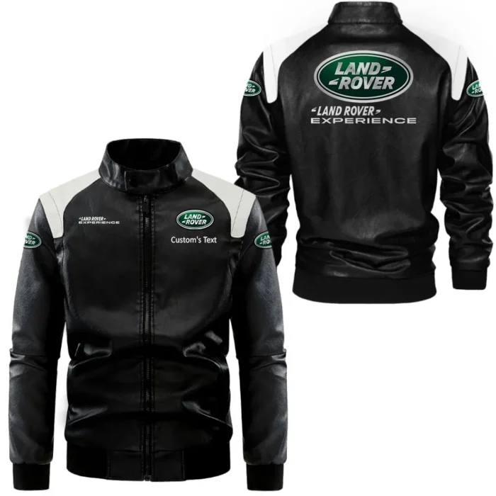 Outdoor Lifestyle Vehicle Black And White Leather Jacket, Garage Life Rugged Jacket CAR080