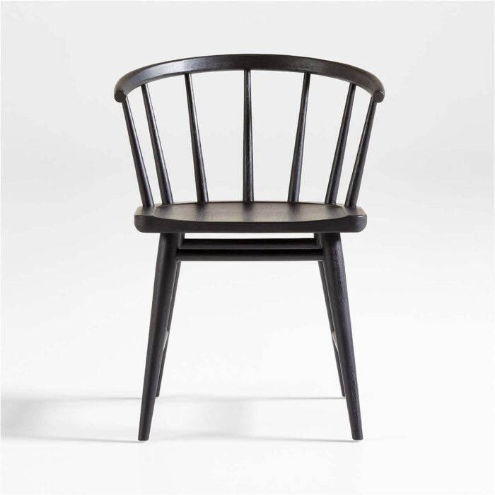 Black Hardwood Dining Chair Pali Stonepath