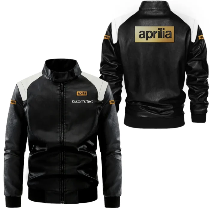 Road Bike Black And White Leather Jacket, Driven Lifestyle Leather Strength CAR080