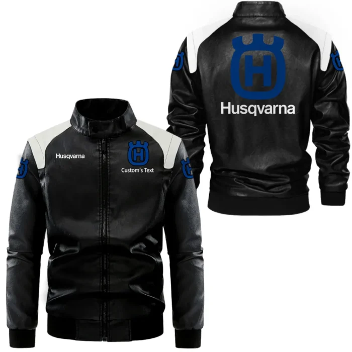 Rugged Trail Machine Black And White Leather Jacket, Gearhead Spirit Leather Edge CAR080