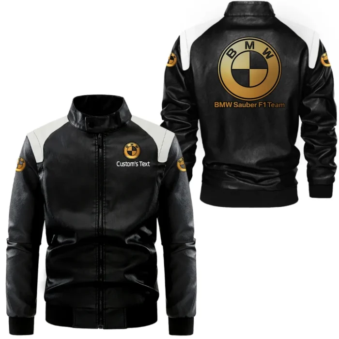Sport Sedan Black And White Leather Jacket, Road Tested Two-Tone Jacket CAR080