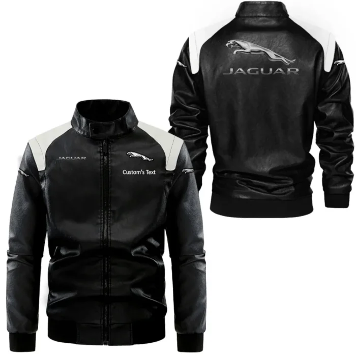 Trailblazer Utility SUV Black And White Leather Jacket, Gearhead Spirit Leather Edge CAR080